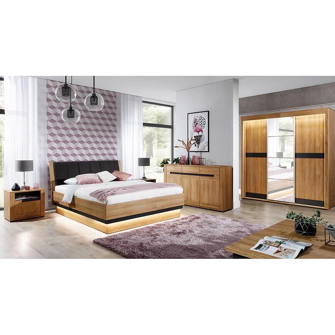 York Y-13 zidna vješalica 77x24.5x101.5 cm hrast