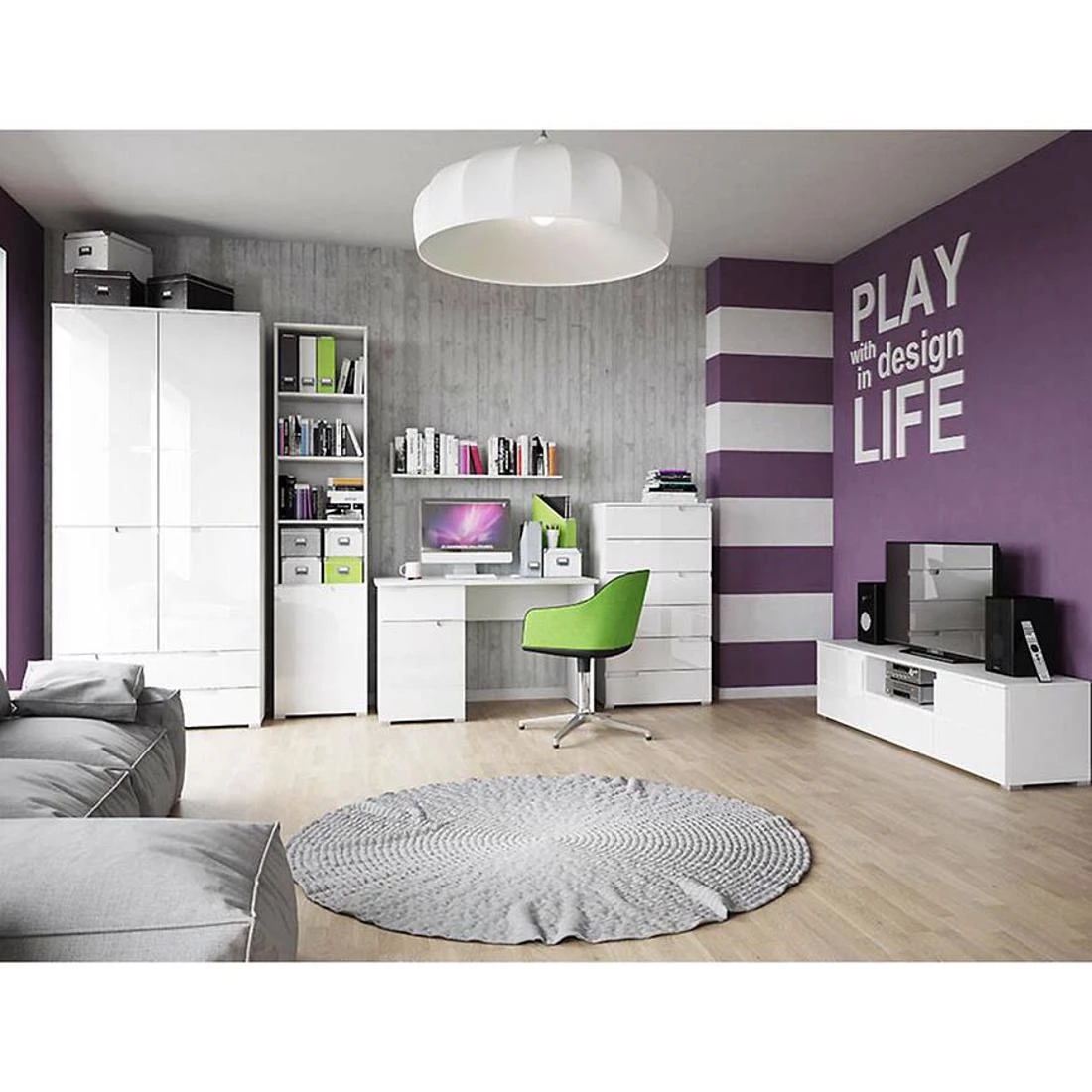 Selene ormaric za cipele 79x40x43 cm bela