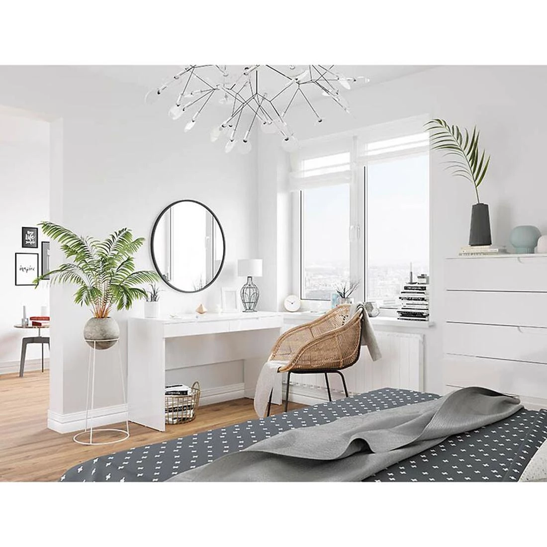 Selene ormaric za cipele 79x40x43 cm bela