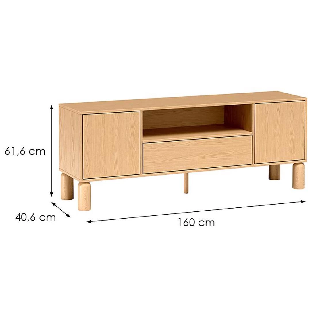 Sanden TV stalak 160x40,6x61,6 drvo