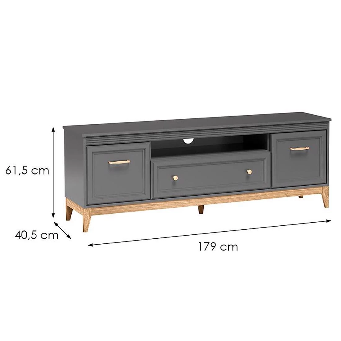 Terra Ta9 TV stalak 179x40,5x61,5 sivi