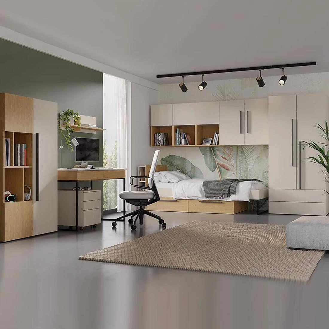 Lorin zidni ormaric 45x40x77 hrast