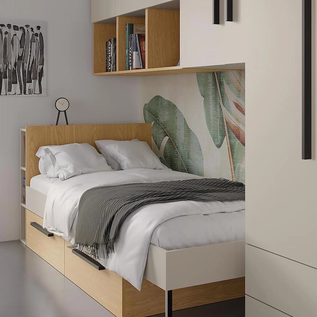 Lorin 9 TV stalak 135x40x42 kašmir/hrast