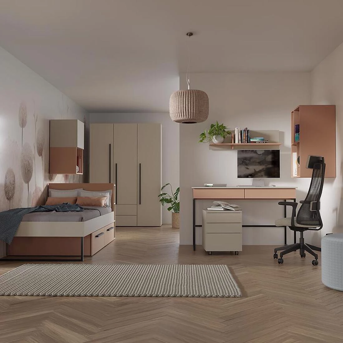 Lorin 9 TV stalak 135x40x42 kašmir/alpaka
