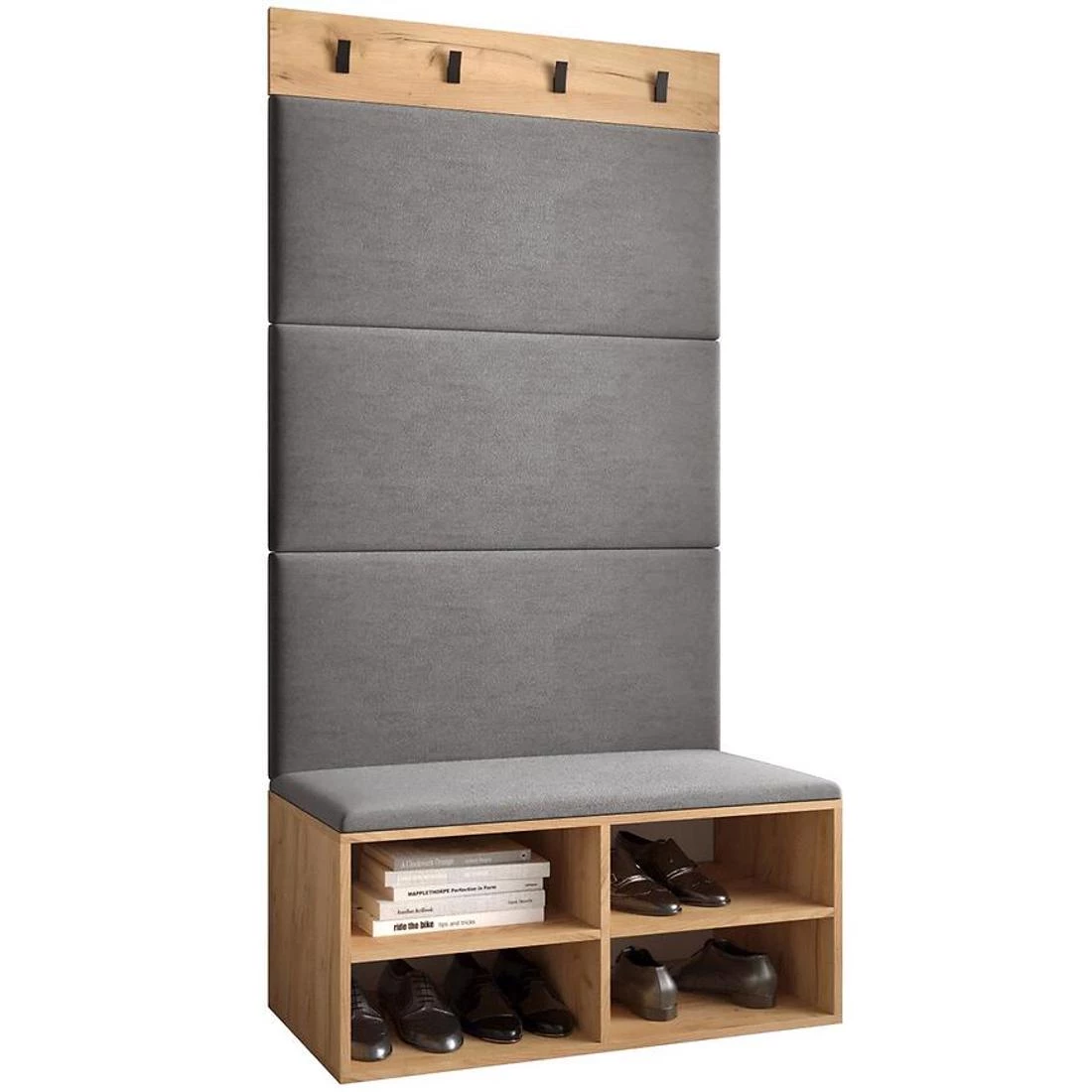 Miro predsoblje 84x4x184 cm craft hrast/siva