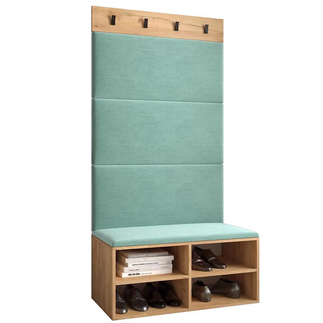Miro predsoblje 84x42x184 cm craft hrast/menta