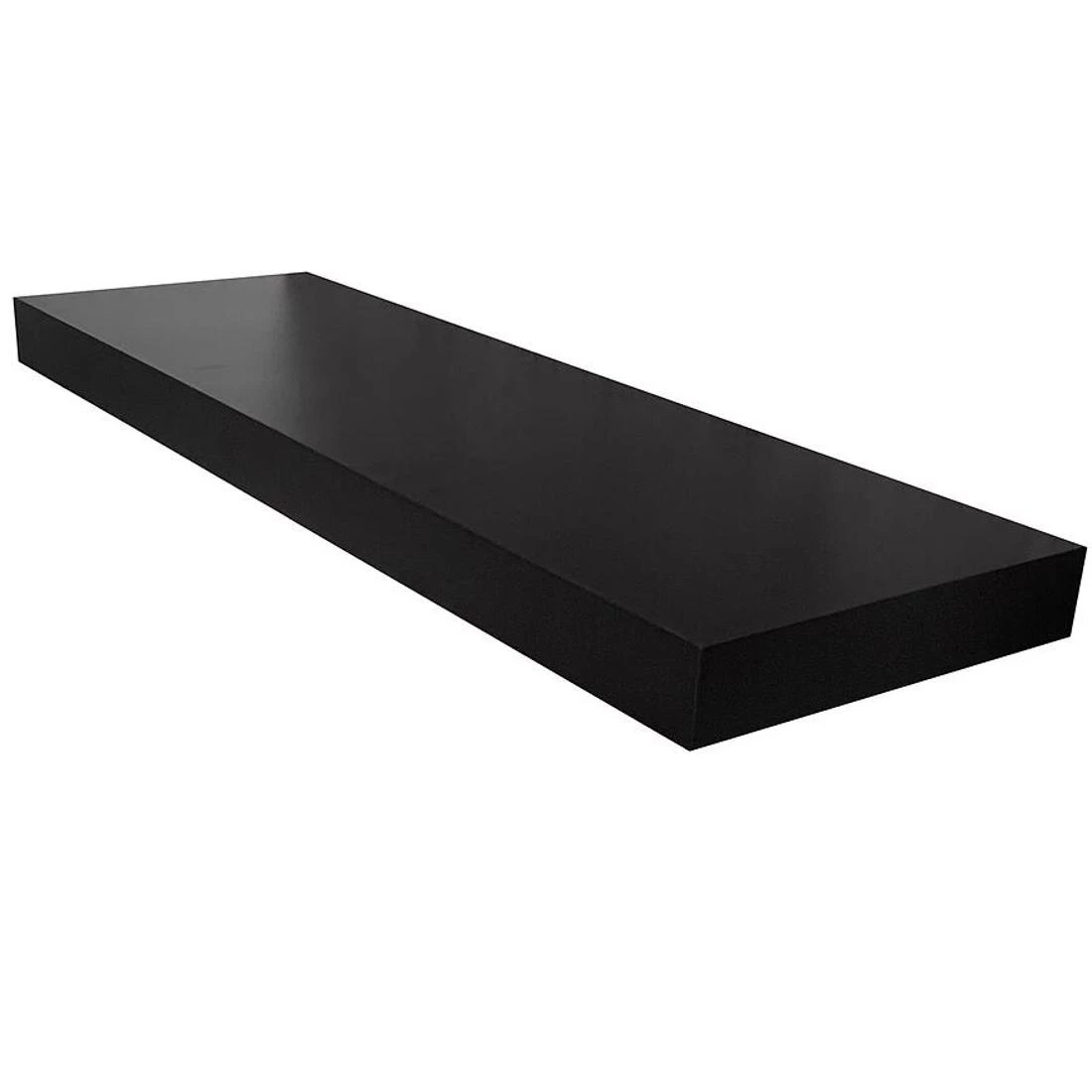 Ligno zidna polica 80x26x5 crna