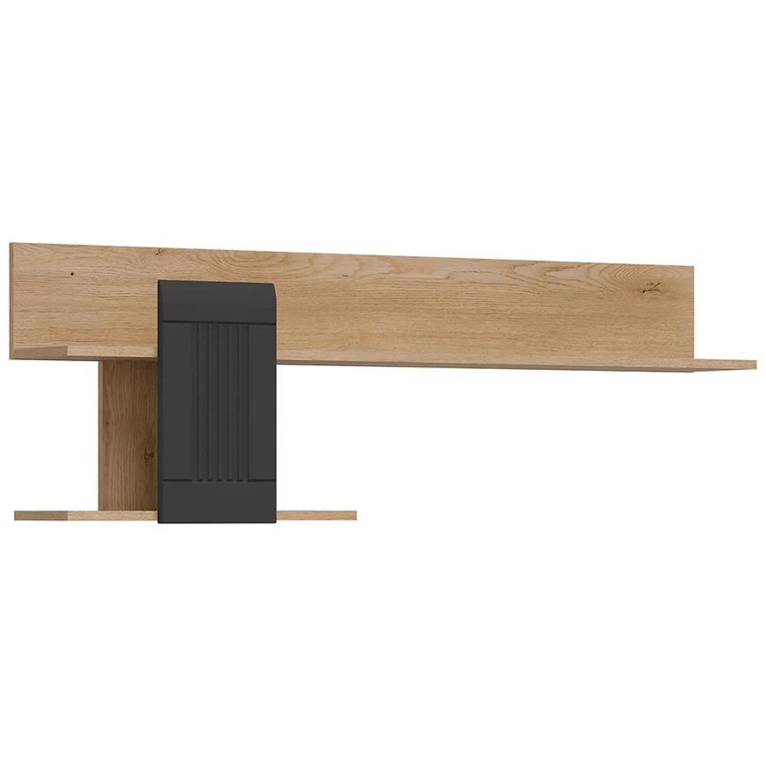 Milton zidne police 138x23x46,5 antracit