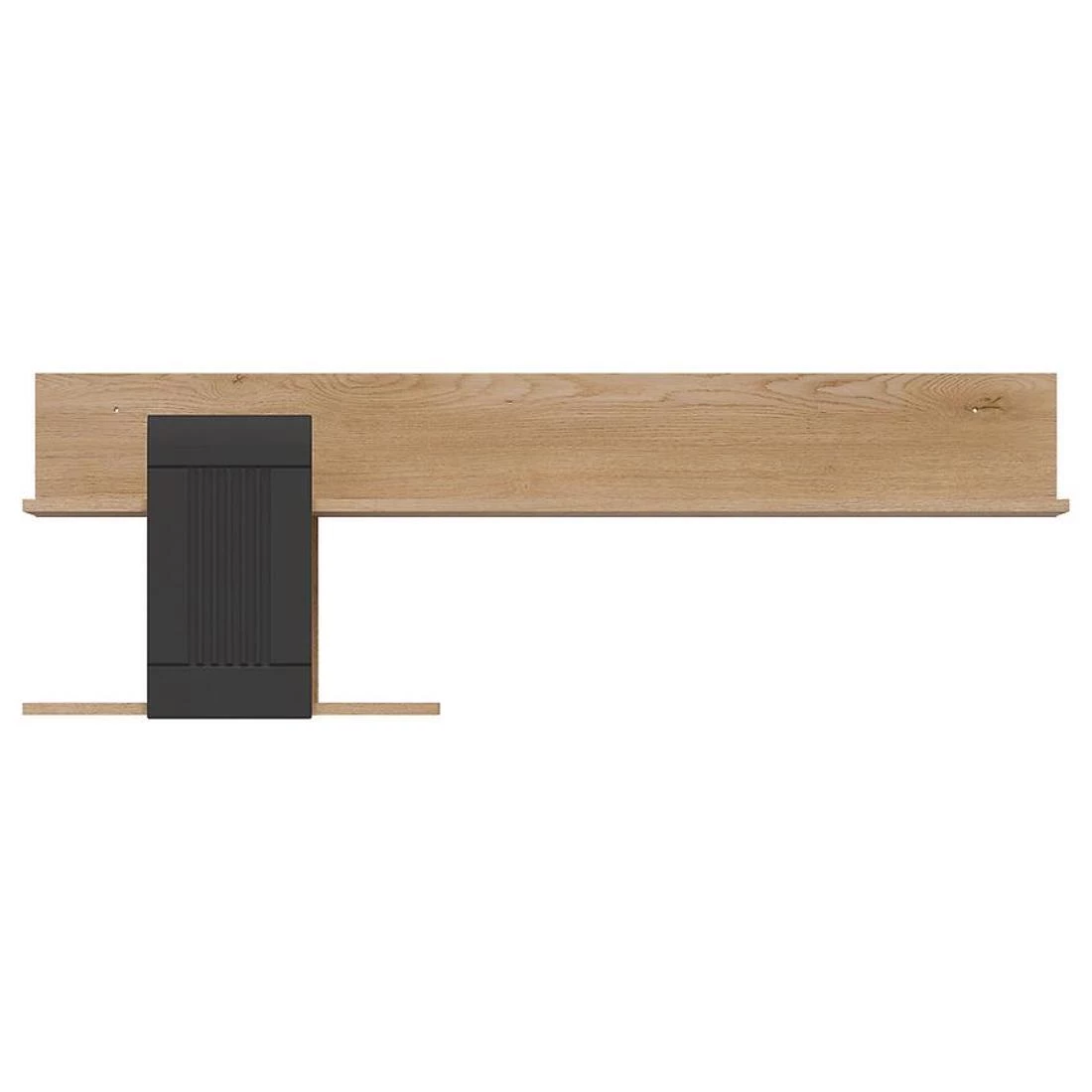 Milton zidne police 138x23x46,5 antracit