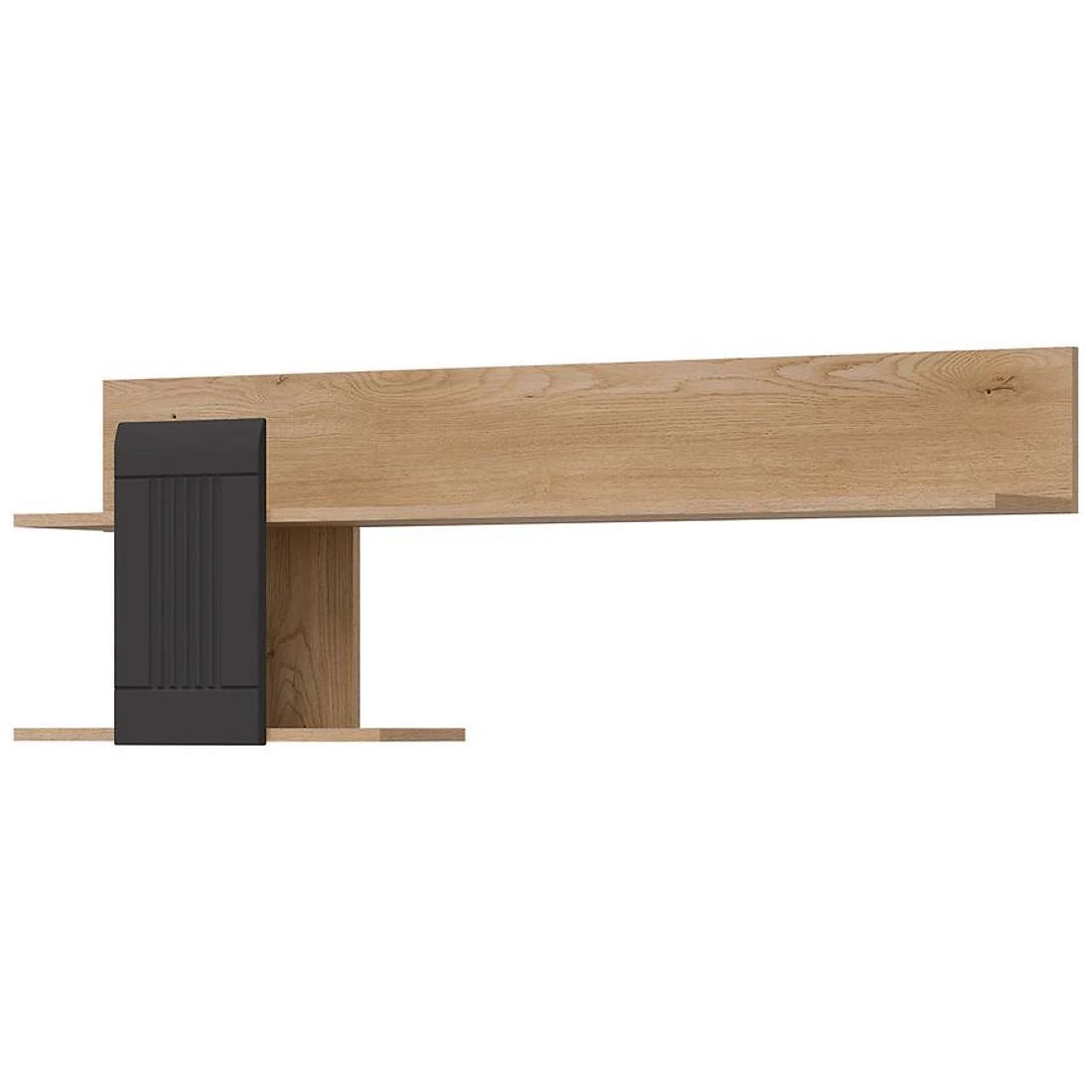 Milton zidne police 138x23x46,5 antracit