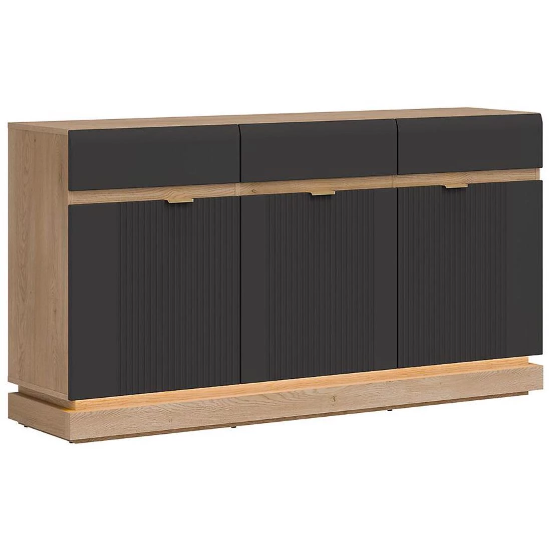 Milton komoda 163,5x40,5x88 crna