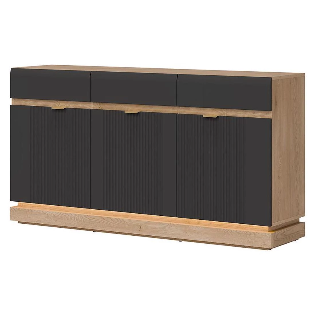 Milton komoda 163,5x40,5x88 crna