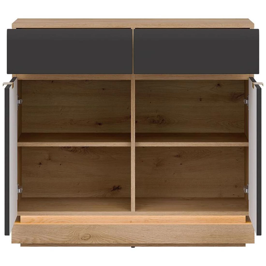 Milton komoda 95x40,5x88 crna