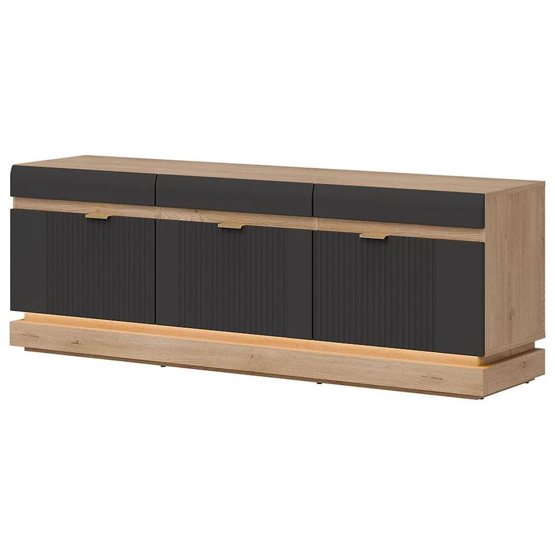 Milton TV komoda 163,5x40,5x58,5 hrast/antracit