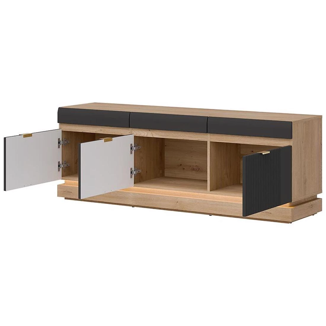 Milton TV komoda 163,5x40,5x58,5 hrast/antracit