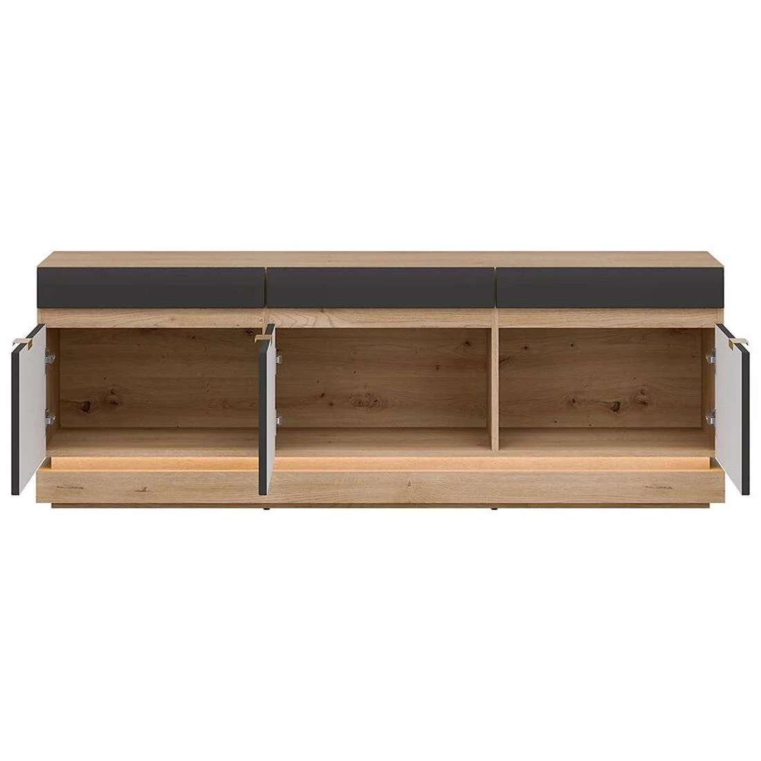 Milton TV komoda 163,5x40,5x58,5 hrast/antracit