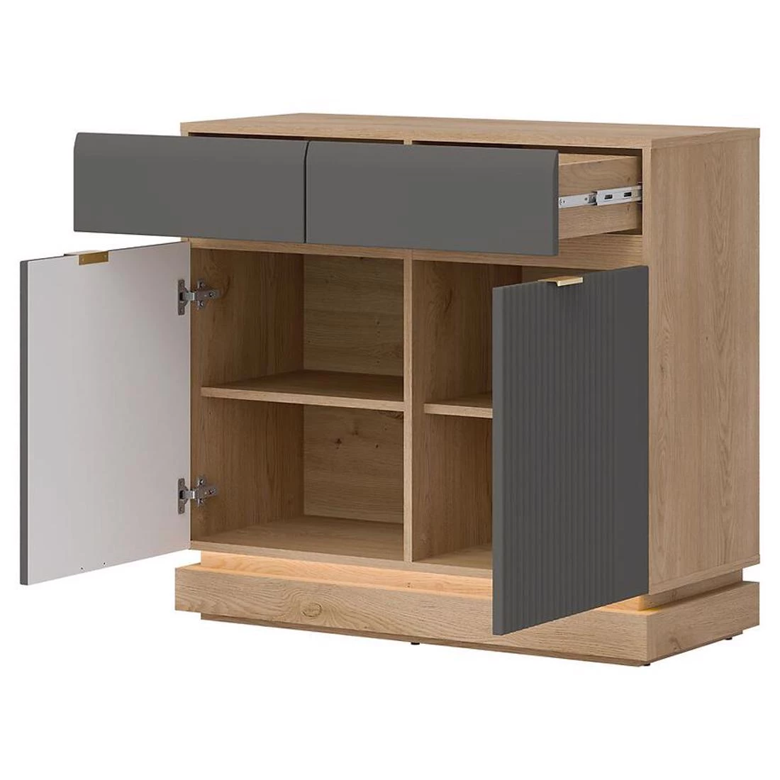Milton komoda 95x40,5x88 antracit