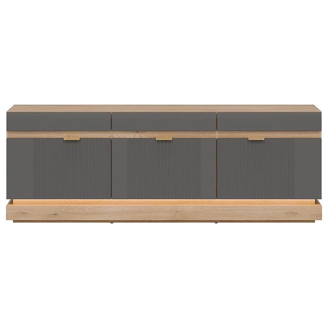Milton TV komoda 163,5x40,5x58,5 hrast/siva