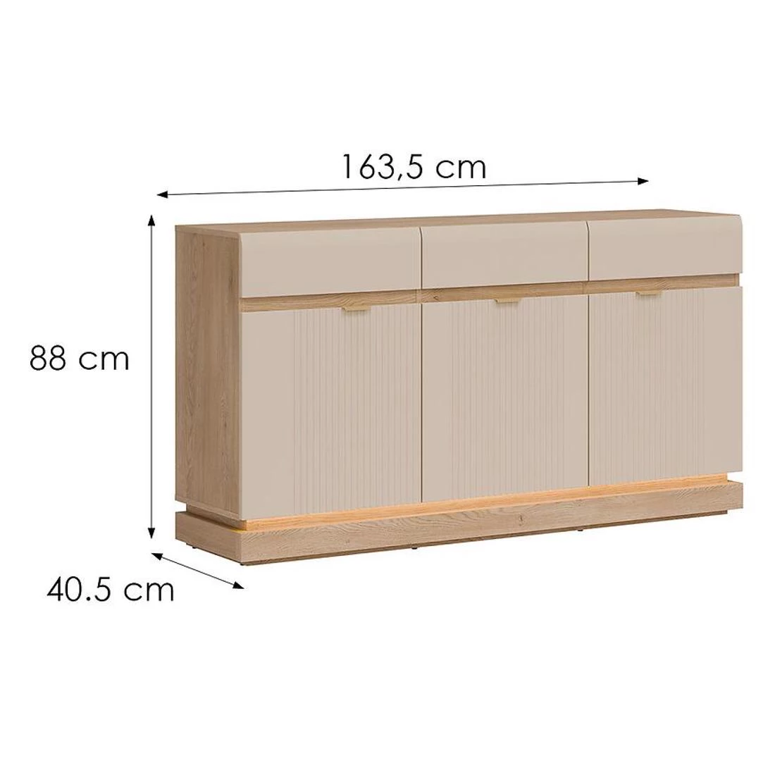 Milton komoda 163,5x40,5x88 cremona