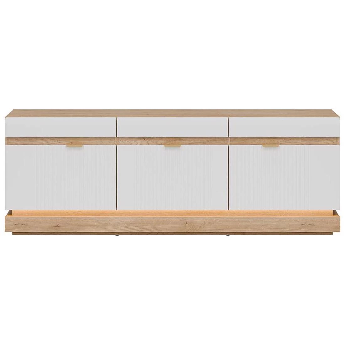Milton TV komoda 163,5x40,5x58,5 hrast/bela