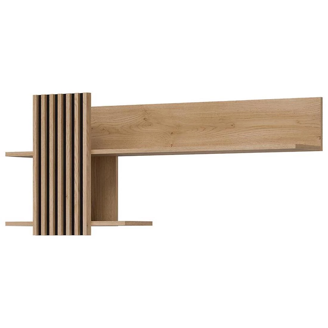 Ferro zidne police 126x24x53,5 hrast