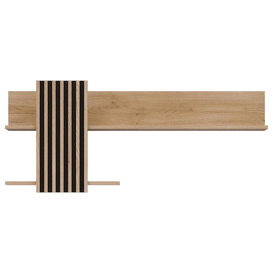 Ferro zidne police 126x24x53,5 hrast