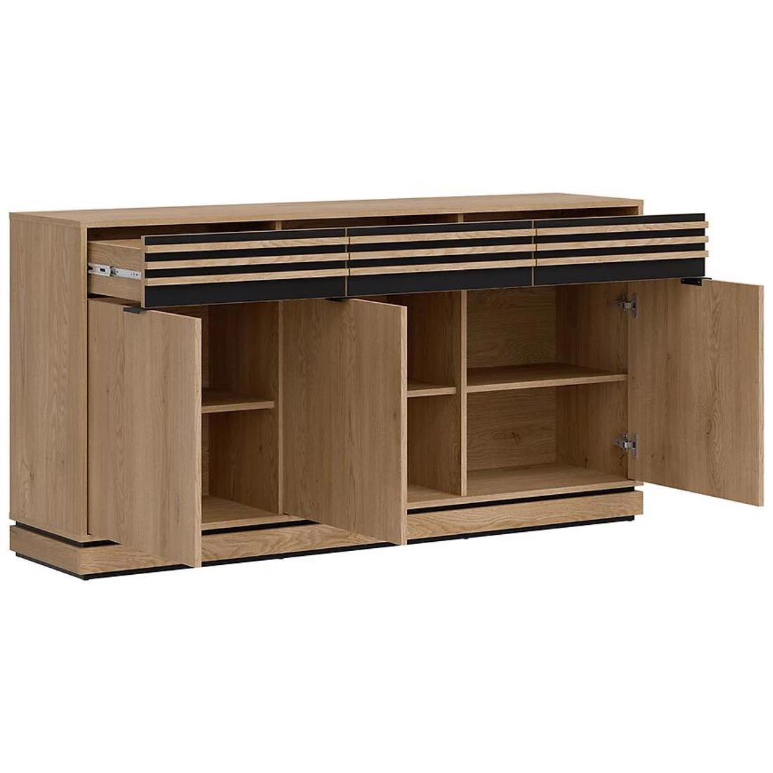 Ferro komoda 165x39x85 oak crem torro