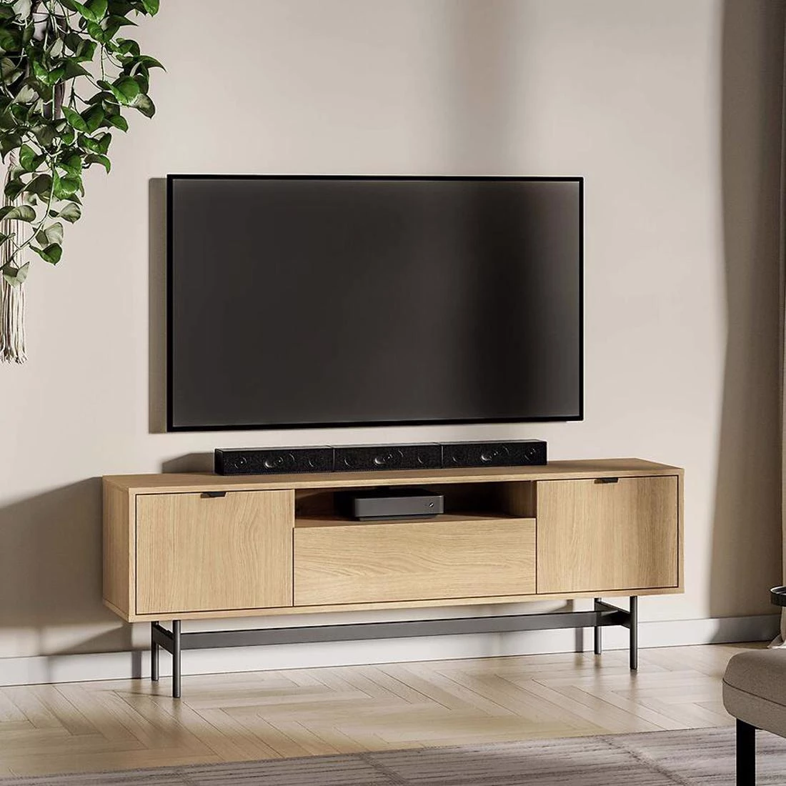 Reynos TV komoda 150x33x53 hrast