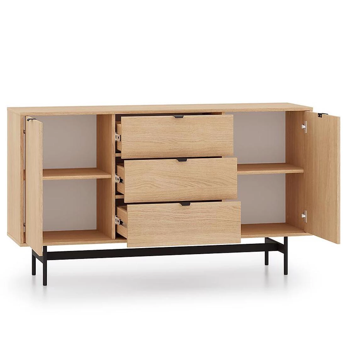 Reyno komoda 150x40x85 Oak Mavelie