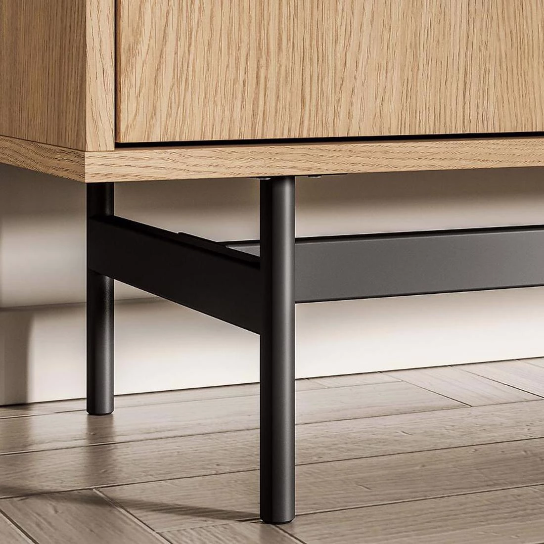 Reynos komoda 115x40x85 Oak Mavelie
