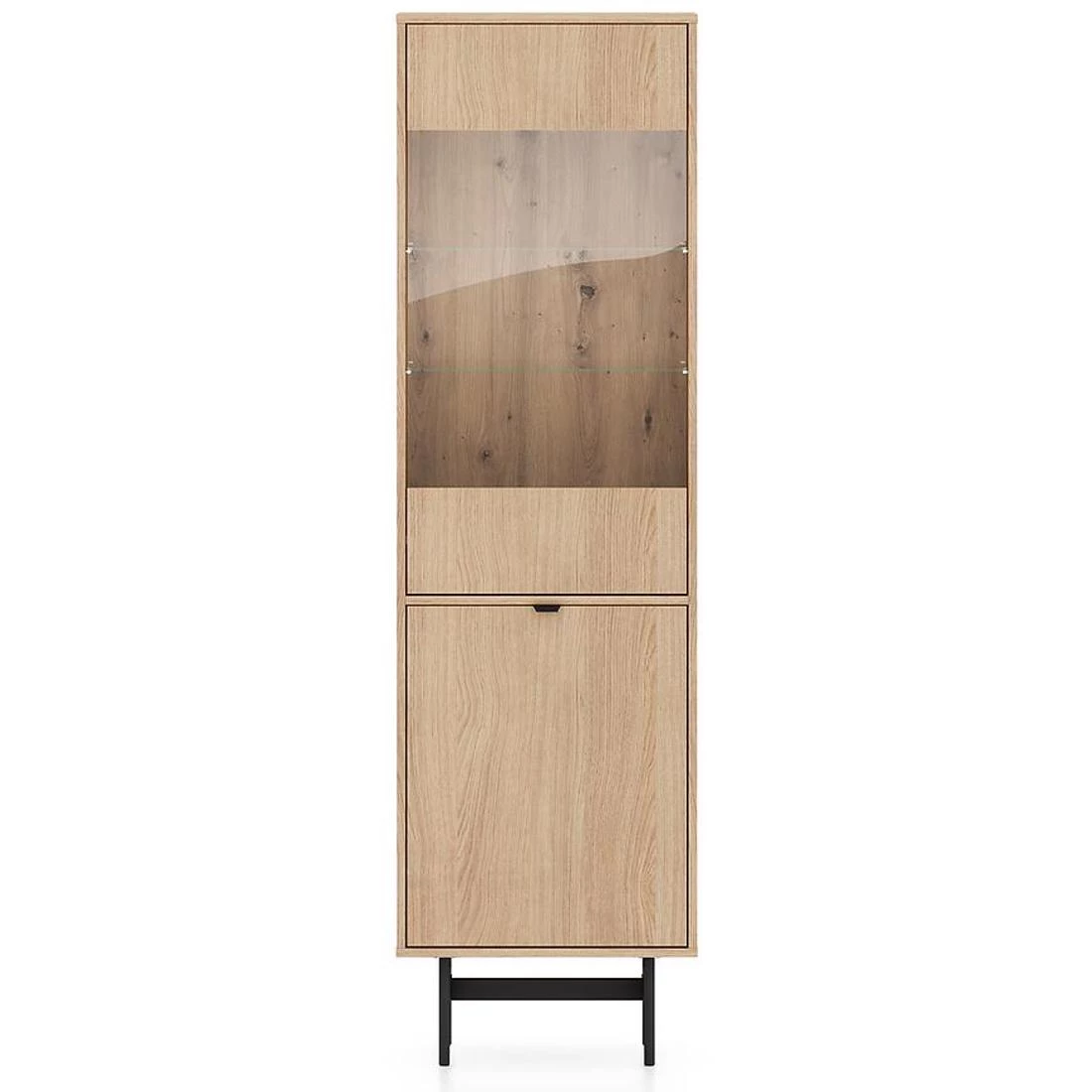 Reynos vitrina 54x40x190 hrast