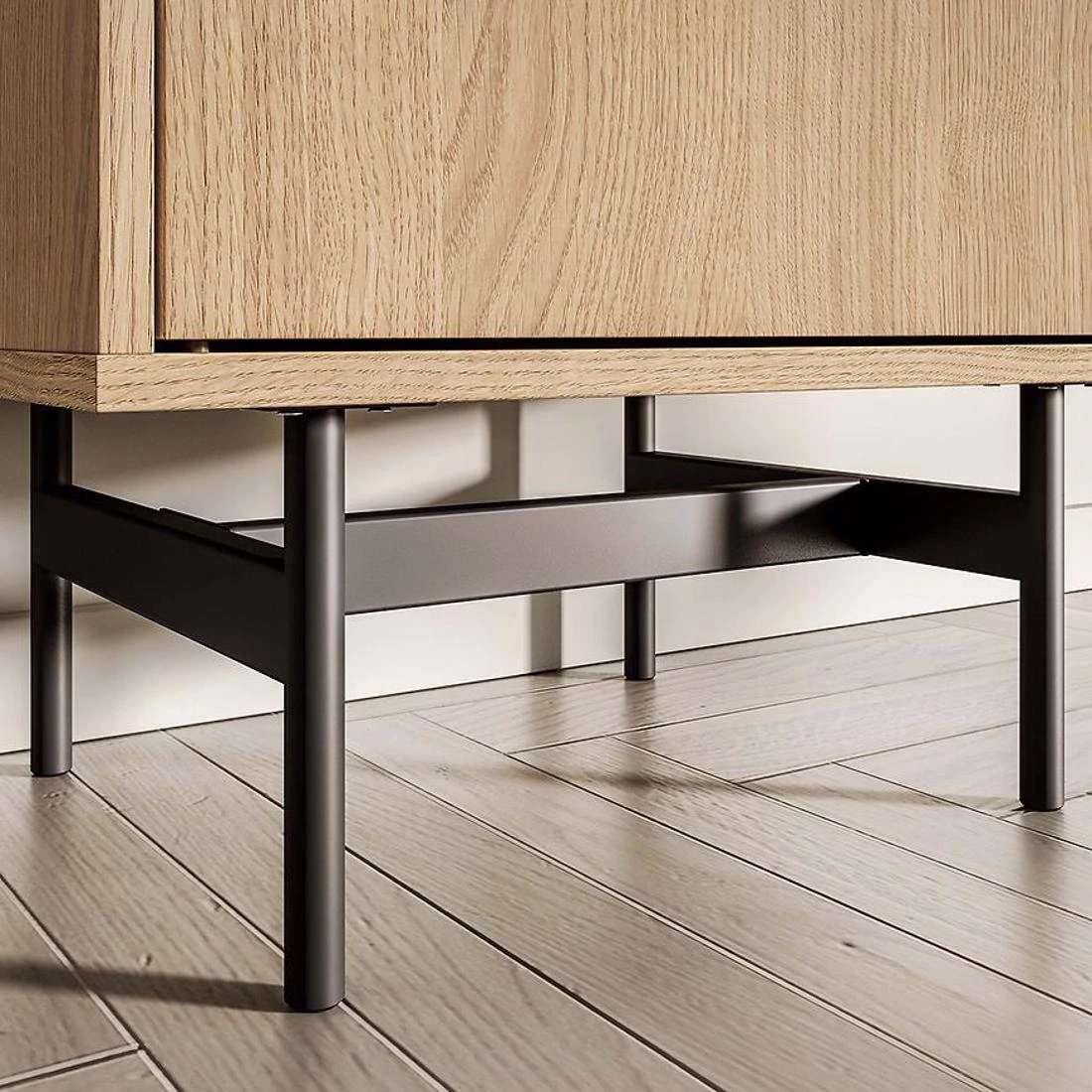 Reynos vitrina 54x40x190 hrast