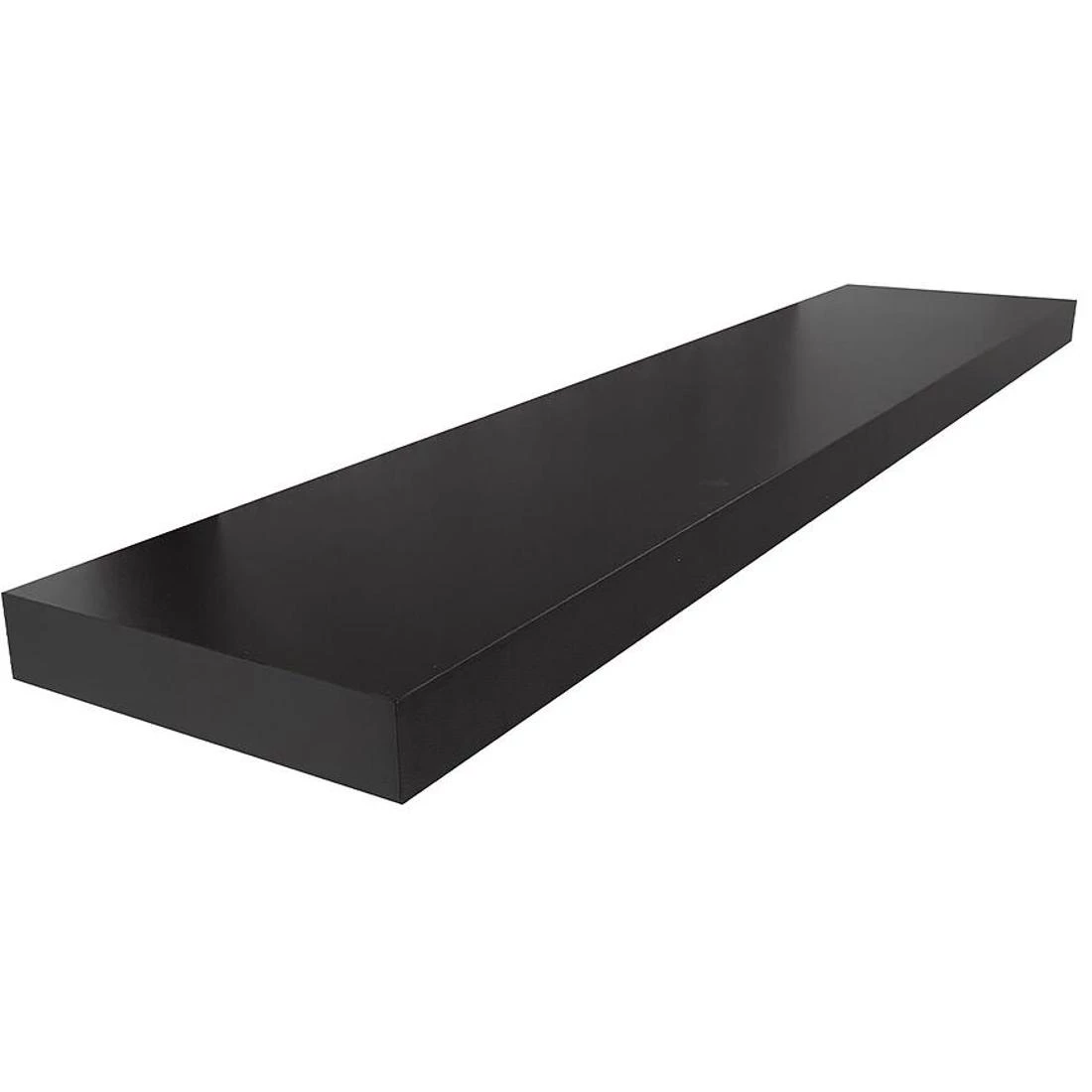 Ligno zidna polica 120x26x5 crna