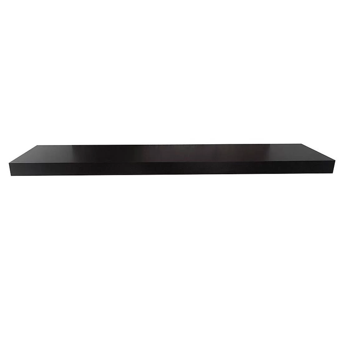 Ligno zidna polica 120x26x5 crna