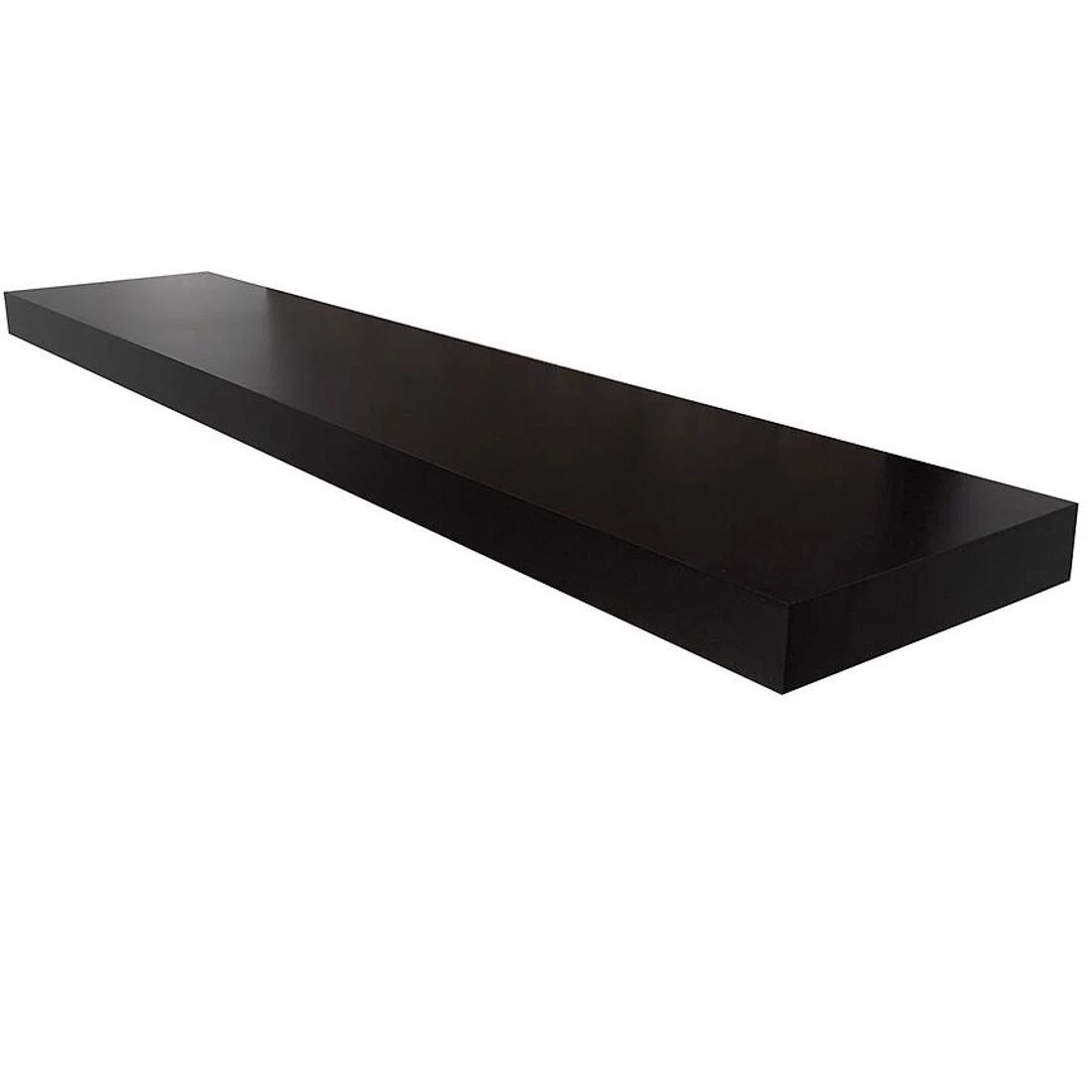 Ligno zidna polica 120x26x5 crna