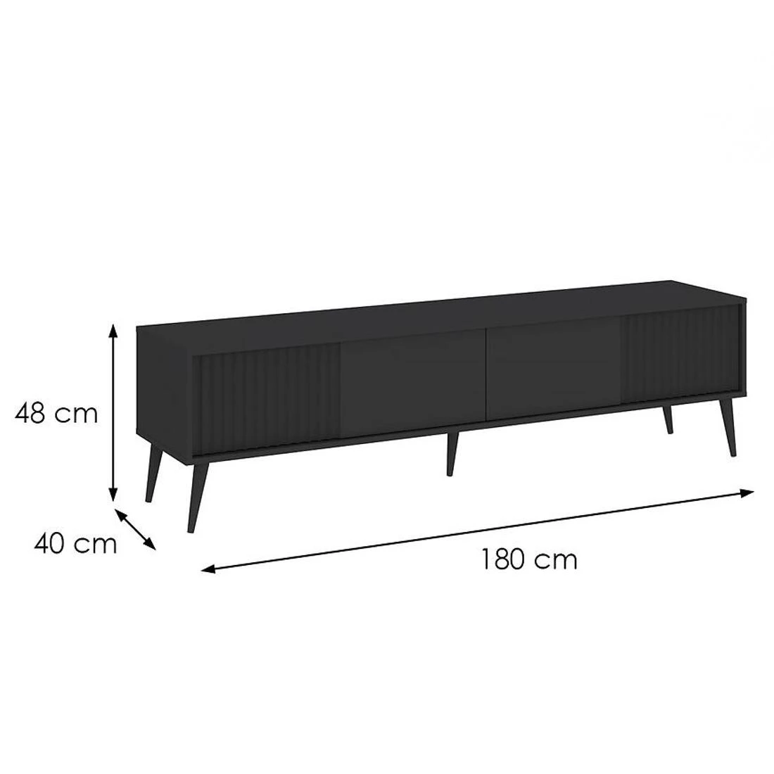 Barcelona TV komoda 180x40x48 antracit