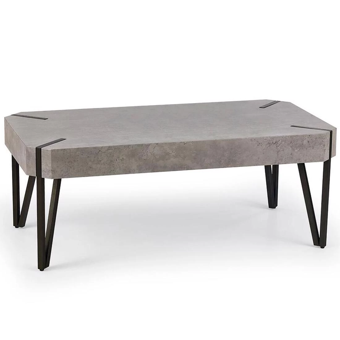 Emily stolic za kavu 60x110x42cm beton/crna
