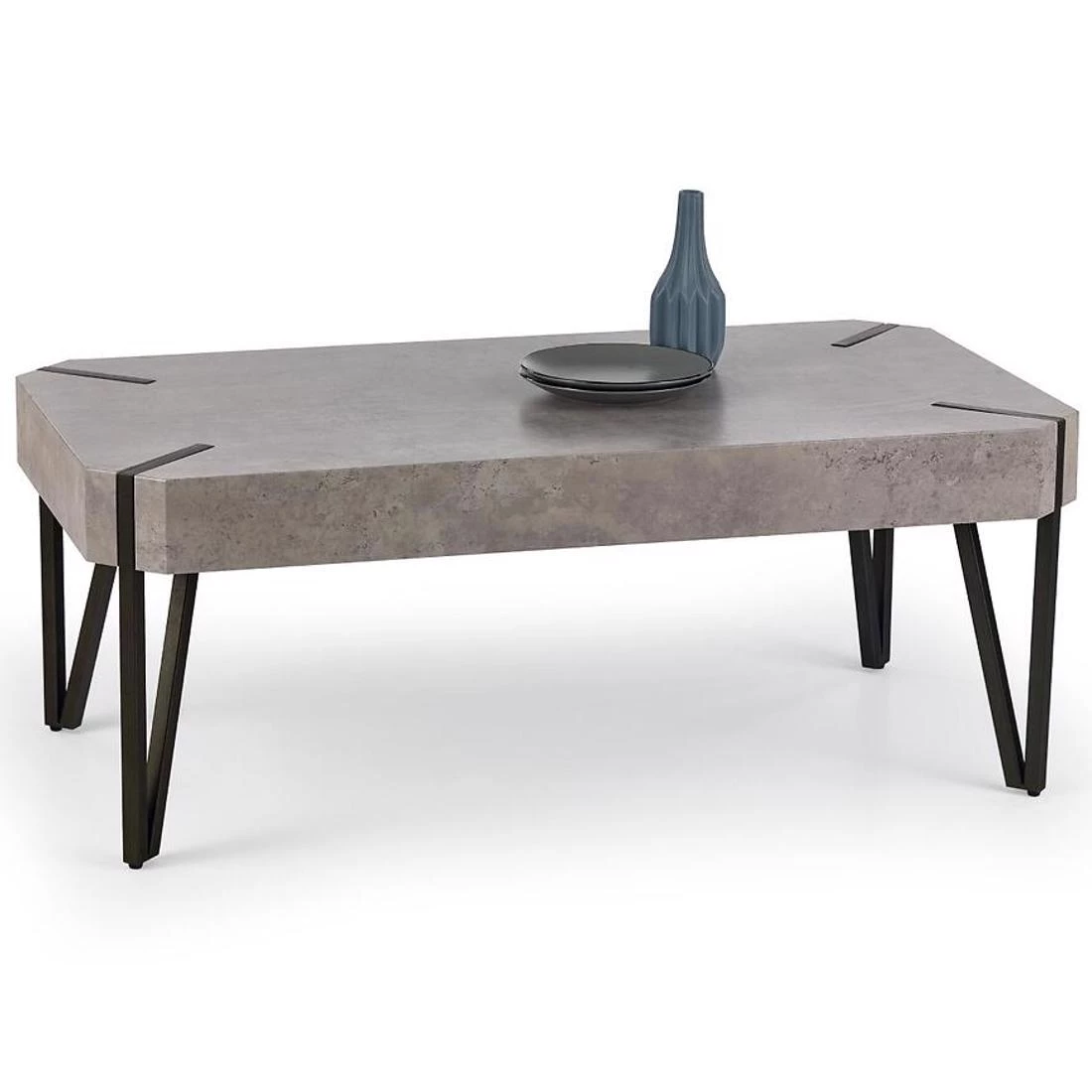 Emily stolic za kavu 60x110x42cm beton/crna