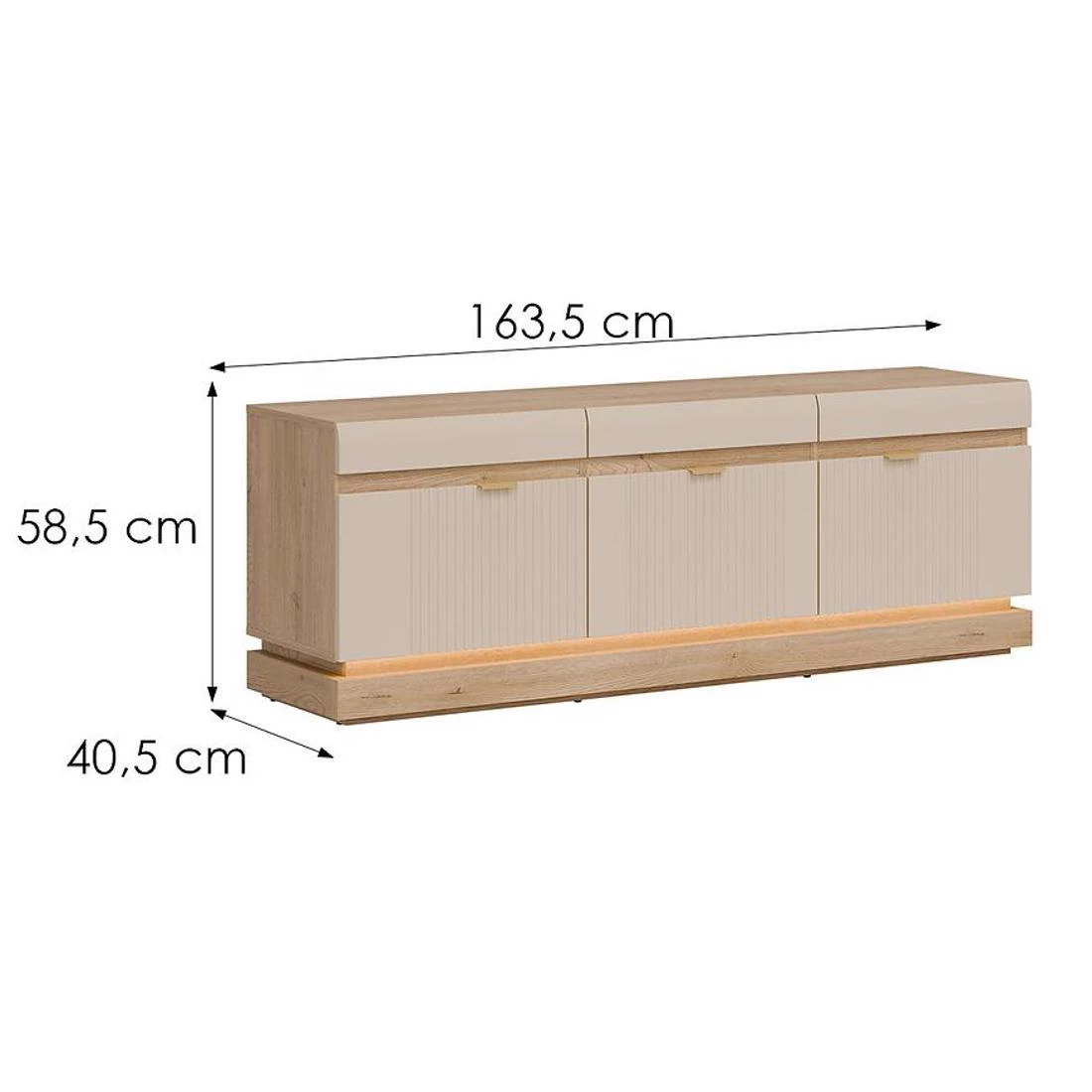 Milton TV komoda 163,5x40,5x58,5 Cremona
