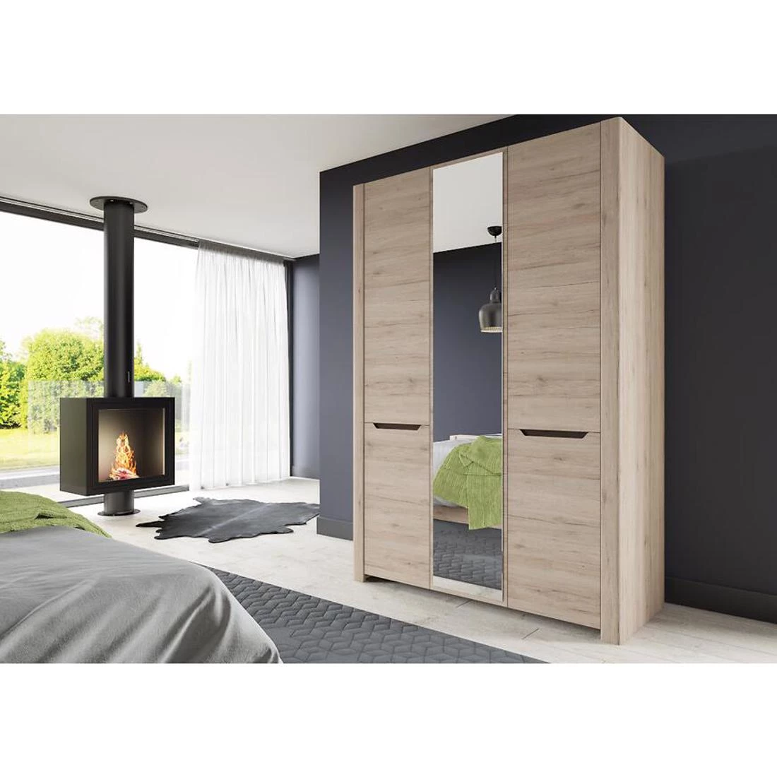 Dejso zidna polica 170x24x27 san remo hrast