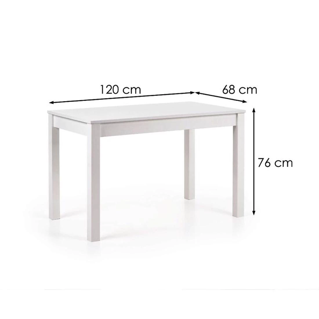 Ksawery stol 120x68 cm bijela