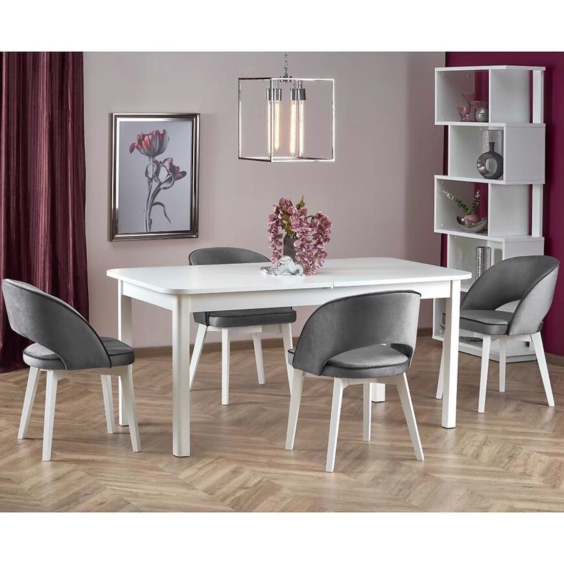 Florian razvlacni stol 141/219x80x87 cm beli