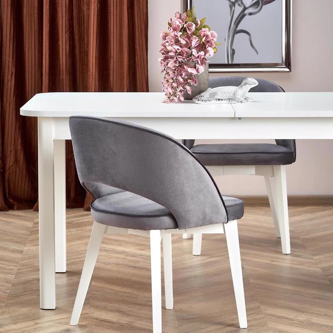 Florian razvlacni stol 141/219x80x87 cm beli