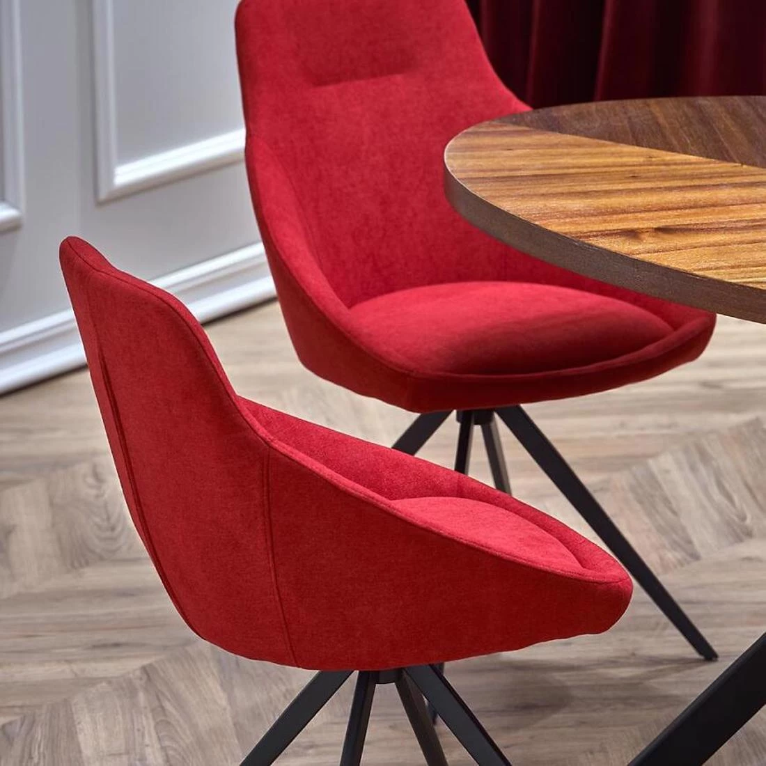 Locarno stol razvlacni 170x90x75 cm orah/crna
