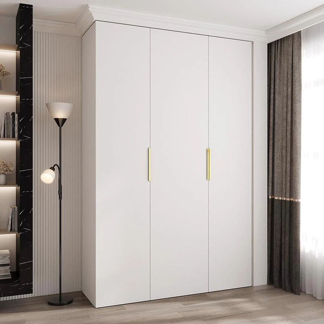 Como 4-160 ormar 50x160x245,5 cm bijeli/zlatni
