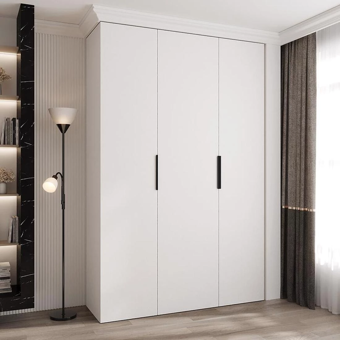 Como 4-160 ormar 50x160x245,5 cm bela/crna