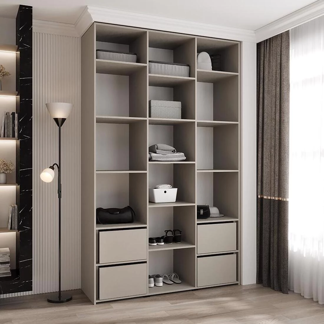 Como 4-150 ormar 50x150x245,5 cm kašmir/zlatna