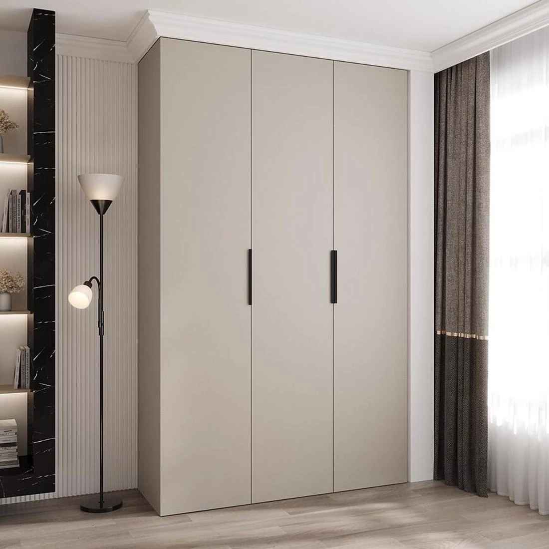 Como 4-150 ormar 50x150x245,5 cm  kašmir/crna