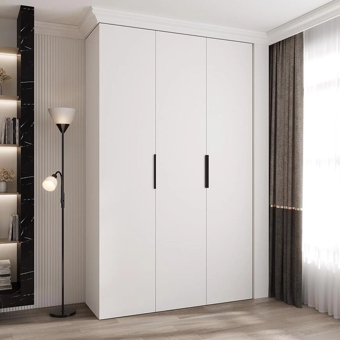 Como 4-150 ormar 50x150x245,5 cm bela/crna