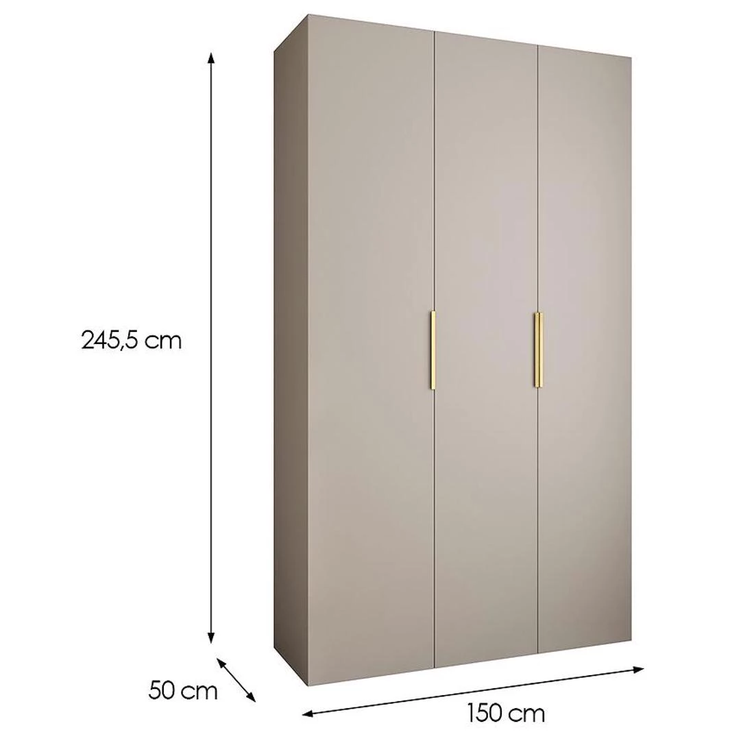 Como 4-140 ormar 50x140x245,5 cm  kašmir/zlatna